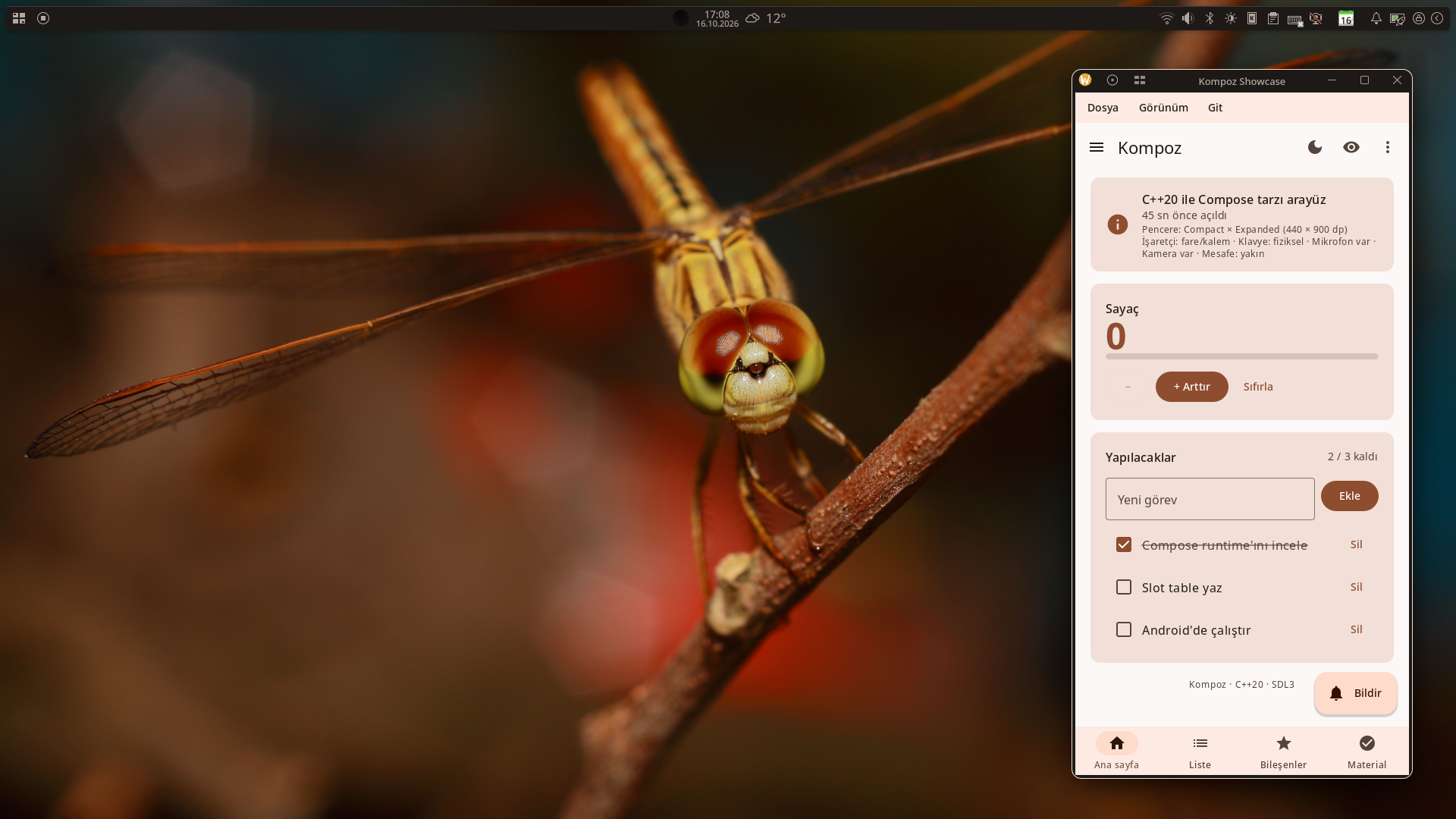 Dynamic color 9, light theme